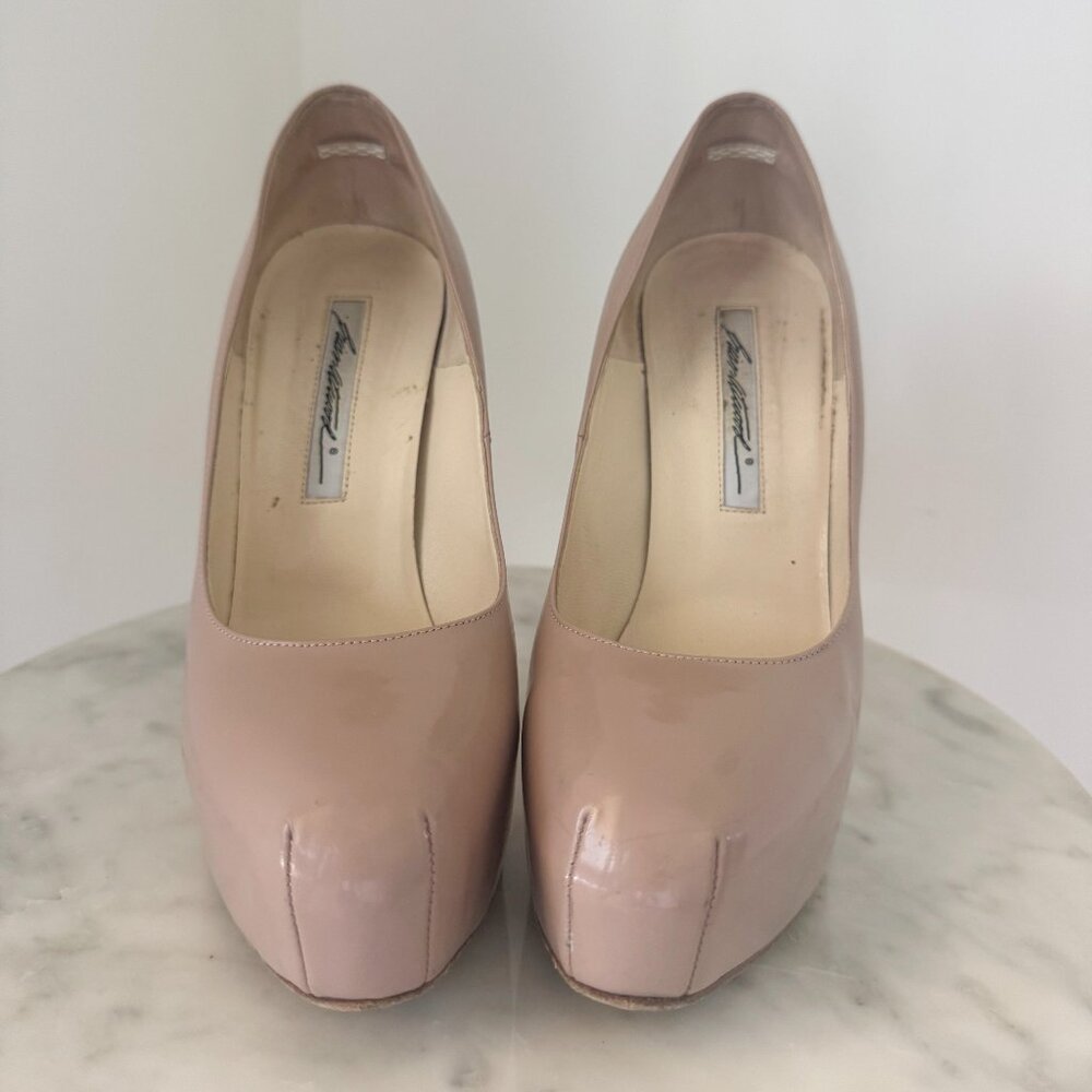 Brian Atwood Beige High Heels